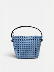 Elia-Mini borsa secchiello intrecciato
