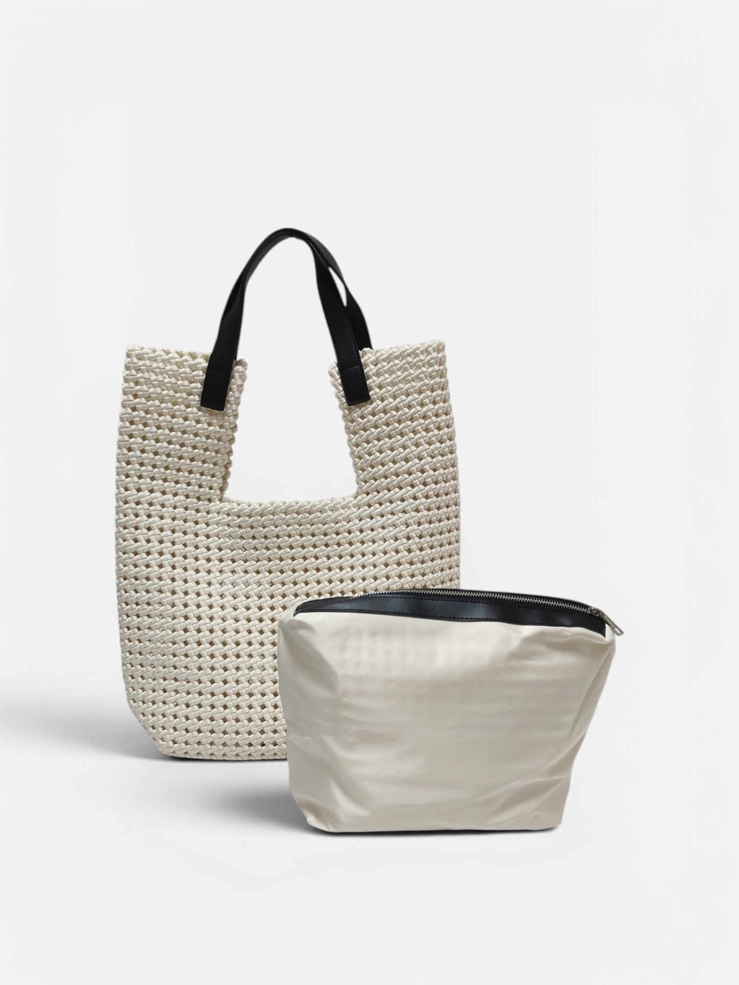 Paola Large-Borsa tote intrecciato
