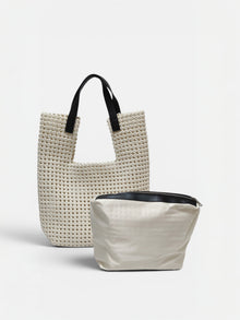 Paola Large-Borsa tote intrecciato