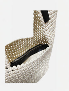 Paola Large-Borsa tote intrecciato