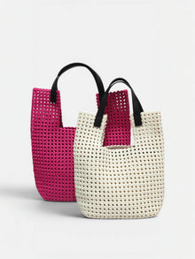 Paola Large-Borsa tote intrecciato