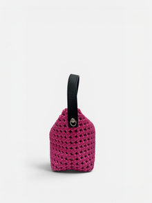 Elia-Mini borsa secchiello intrecciato