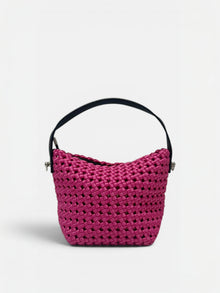 Elia-Mini borsa secchiello intrecciato