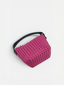 Elia-Mini borsa secchiello intrecciato